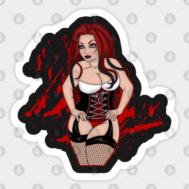 Sexy Thick Pin up Sticker by VixxxenDigitalDesign